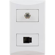 TOMA DE CABLE DE TV Y TEL. T/BTICINO BLANCO