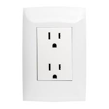 TOMA CTE DOBLE BTICINO LUZICA 120V BCO.