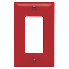 [566031] TAPA PLASTICA ROJA DECORA NP26R LEVITON