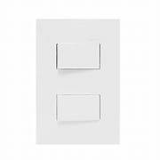 [566405] INTERRUPTOR DOBLE BTICINO LUZICA BCO.